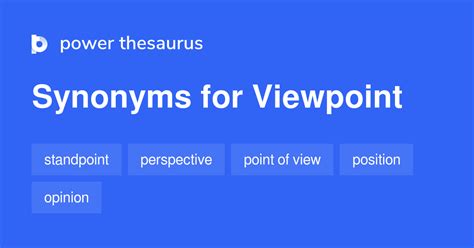 viewpoints synonym words.
